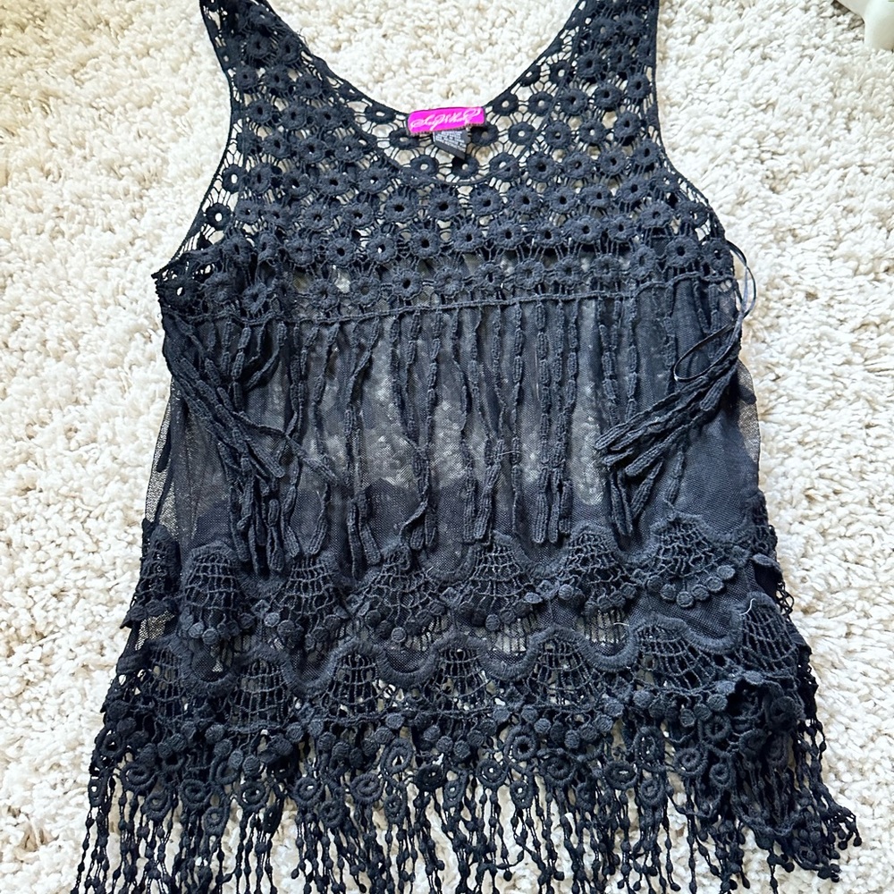 Say what bohemian see through indie fringe summer black festival party t…
